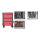 Gedore red Werkzeugwagen WINGMAN (rot, inkl. 129 Werkzeuge)