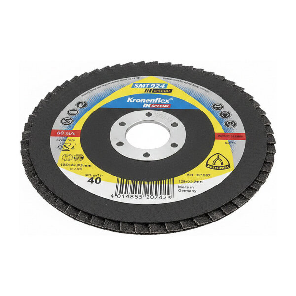 Klingspor SMT 924 Schleifmop- teller 125x22,23 mm Korn 80 gew
