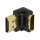 Dieser HDMI Adapter von Delock kann die Buchse des HDMI Gerätes, wie z.B. Flachbildschirm etc. um 90° nach unten abwinkeln. Somit kann das HDMI K