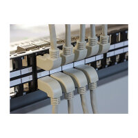 Patchkabel CAT6 DeLOCK RJ-45 S/STP gewinkelt/gerade 0,5m Grey