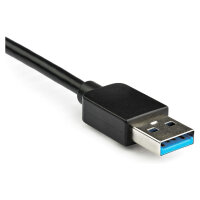 Adapter USB3.0 (ST) > 2x DisplayPort (BU) 4K 60Hz 30cm StarTech.com Black
