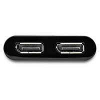 Adapter USB3.0 (ST) > 2x DisplayPort (BU) 4K 60Hz 30cm StarTech.com Black