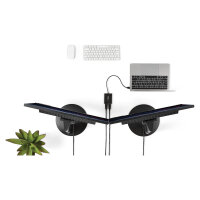 Adapter USB3.0 (ST) > 2x DisplayPort (BU) 4K 60Hz 30cm StarTech.com Black