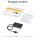 Adapter USB3.0 (ST) > 2x DisplayPort (BU) 4K 60Hz 30cm StarTech.com Black