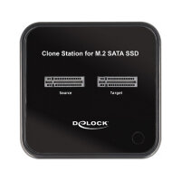 DeLOCK SSD-Dockingstation 1xUSB-C/2xM.2 Card Schächte Black