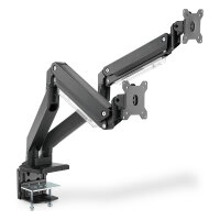 DIGITUS DA-90427 Tischhalterung für 2 Monitore 2x 35" 2x 15KG schwarz Gasdruckfeder DA-90427