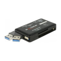 CardReader DeLock USB3.2 SD/microSD/SDHC/microSDHC/SDXC/microSDXC Black