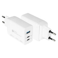 GoodConnections Charger 65W 3-Port 2xUSB-C/USB-A QC3.0...