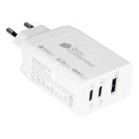 GoodConnections Charger 65W 3-Port 2xUSB-C/USB-A QC3.0...