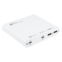 GoodConnections USB Desktop Schnellladestation 120W 4-Port 2xUSB-C/2xUSB-A QC4.0 Weiß