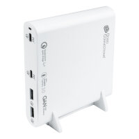GoodConnections USB Desktop Schnellladestation 120W 4-Port 2xUSB-C/2xUSB-A QC4.0 Weiß