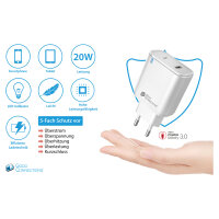 GoodConnections Charger 20W 2-Port USB-A/USB-C Weiß