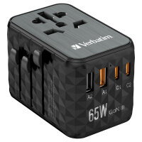 Verbatim UTA-05 65W Universal Reise Ladeadapter GaN III
