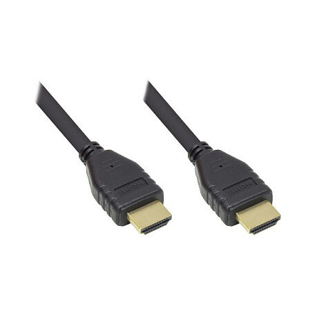 GoodConnections HDMI (ST-ST) 2m Anschlusskabel PREMIUM zertifiziert 4K 60Hz Schwarz