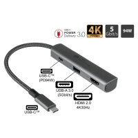 GoodConnections HUB-C002A USB-C HUB 3-Port 1xHDMI...
