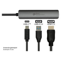 GoodConnections HUB-C002A USB-C HUB 3-Port 1xHDMI  1xUSB-C  1xUSB 3.0 Anthrazit