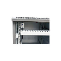 ALLNET Netzwerkschrank 19" 32HE B600/T 600mm Glastür Lichtgrau SNB-Serie
