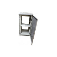 ALLNET Netzwerkschrank 19" 32HE B600/T 600mm Glastür Lichtgrau SNB-Serie