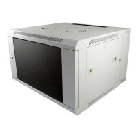 ALLNET Netzwerkschrank 19" 6HE 2-teilig T600mm Lichtgrau SMB-Serie