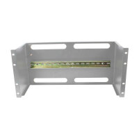 ALLNET Gerätehalter für Hutschiene/DIN-Rail Geräte T150mm/5HE Lichtgrau Frontmontage