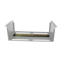 ALLNET Gerätehalter für Hutschiene/DIN-Rail Geräte T150mm/5HE Lichtgrau Frontmontage