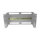 ALLNET Gerätehalter für Hutschiene/DIN-Rail Geräte T150mm/5HE Lichtgrau Frontmontage