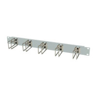 ALLNET Kabelführungsplatte 1HE Metall mit 5...