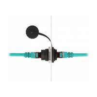 DeLock RJ45 Cat.6 Einbaubuchse mit Verschlusskappe IP67...