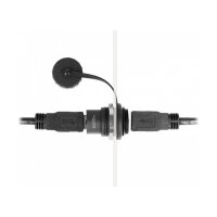 DeLock USB 5 Gbps Typ-A Einbaubuchse mit Verschlusskappe IP67 staub- und wasserdicht