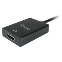 Equip VGA auf HDMI Adapter. mit Audio. schwarz. 15cm