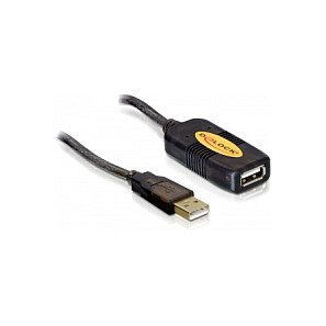 DeLock USB 2.0 (ST-BU) 10m Verlängerungskabel Schwarz
