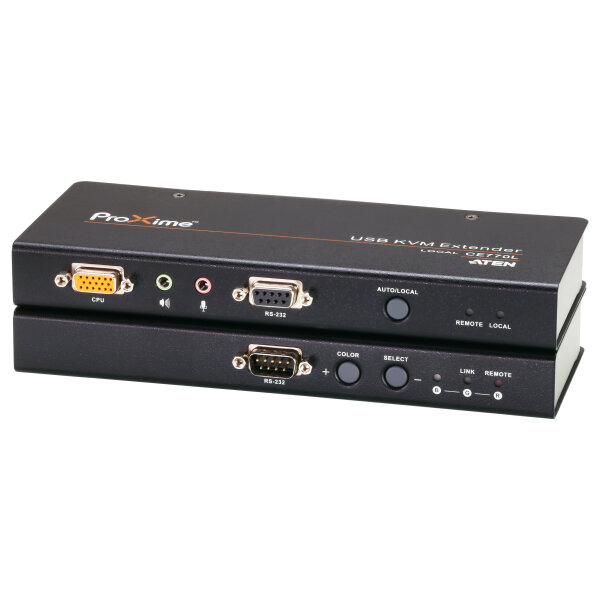 KVM Extender USB VGA KVM Extender with Audio, RS-232 and Deskew (300m) ATEN