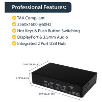 KVM 4 PORT DISPLAYPORT KVM SWITCH