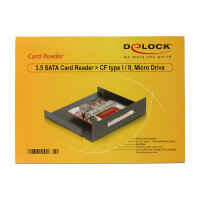CardReader SATA Delock 8cm (3,5") zu CFI/II