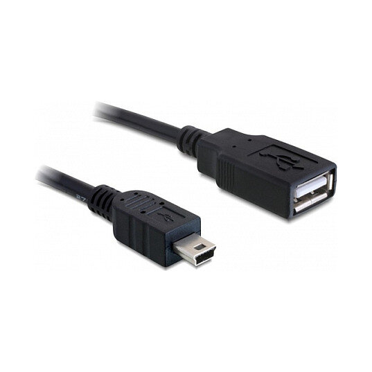 USB 2.0-A Bu > USB mini St 0,5m Del