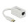 USB C > Adapter Netzwerk RJ45 (1000 MBit/s) weiß Delock
