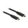 USB3.1 C > USB Type-C™ Stecker 0,5 m schwarz 3 A Delock