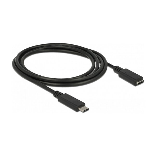 USB3.1 C > USB Type-C™ Buchse Verlängerung 1,5 m schwarz Delock