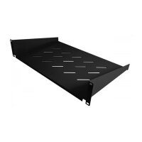 ALLNET Fachboden T400mm/2HE Schwarz Frontmontage