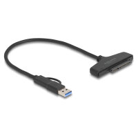 DeLock USB zu SATA 6 Gb/s Konverter mit USB Type-C™ oder USB Typ-A Anschluss