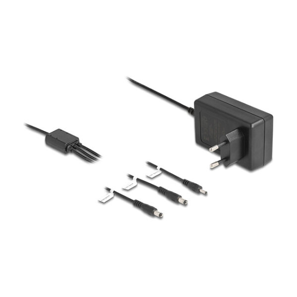 DeLock Externes Netzteil 12,0 V / 3,0 A / 36,0 W DC 3,5 x 1,35 mm, DC 5,5 x 2,1 mm, DC 5,5 x 2,5 mm