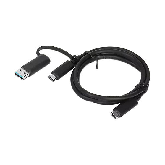 Lenovo 24 pin USB-C > 24 pin USB-C 1m Kabel Schwarz