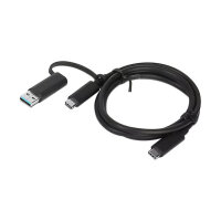 Lenovo 24 pin USB-C > 24 pin USB-C 1m Kabel Schwarz