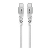 Goobay USB-C (ST-ST) 2m Anschlusskabel Textilmantel...