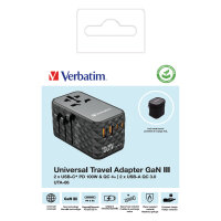 Verbatim UTA-06 100W Universal Reise Ladeadapter GaN III