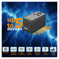 Verbatim UTA-06 100W Universal Reise Ladeadapter GaN III