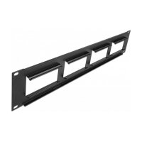 DeLock Patchpanel 19" 2HE mit4x 90,5x45,2mm...