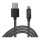 GoodConnections USB-A 2.0 > Lightning (ST-ST) 0,5m Ladekabel Textilmantel 12W Schwarz