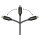 GoodConnections USB-A 2.0 > Lightning (ST-ST) 0,5m Ladekabel Textilmantel 12W Schwarz