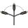 GoodConnections USB-A 2.0 > Lightning (ST-ST) 0,5m Ladekabel Textilmantel 12W Schwarz